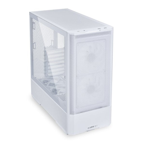 Lian-Li LANCOOL 207 White Computer Case - Mid Tower TG 2x3.5HDD or 2.5SSD White
