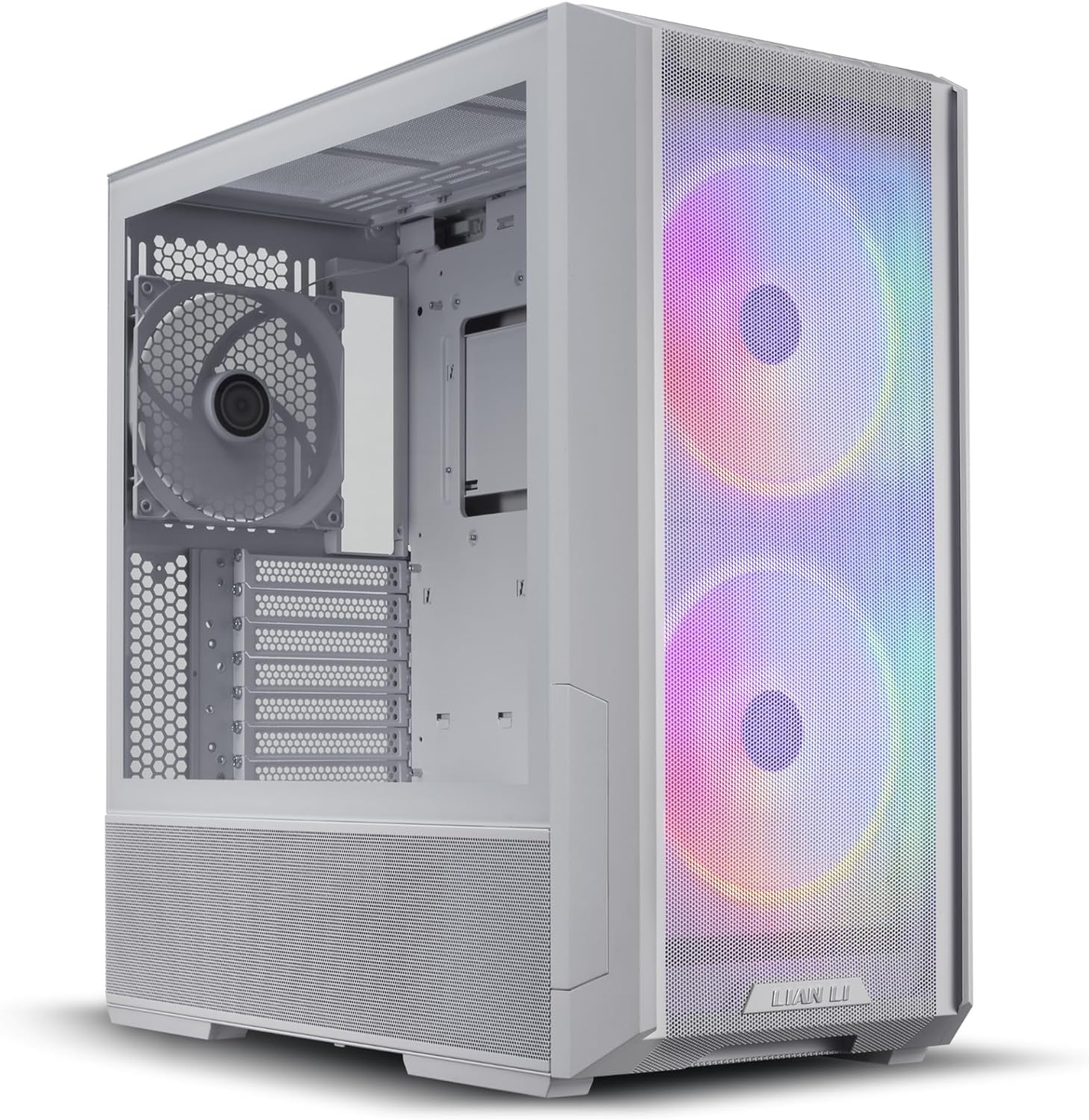 Lian-Li LANCOOL 216RW Middle Tower 4.0mm TG PWM Fans - Computer Case - White