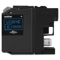 Brother LC201C  Genuine Innobella Cyan Ink Cartridge - 260 Pages - 1 Each