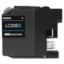 Brother LC20EC Genuine INKvestment Super High Yield Cyan Ink Cartridge