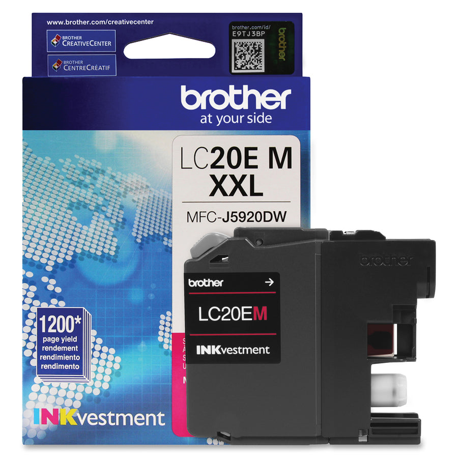 Brother LC20EM  Genuine INKvestment Super High Yield Magenta Ink Cartridge