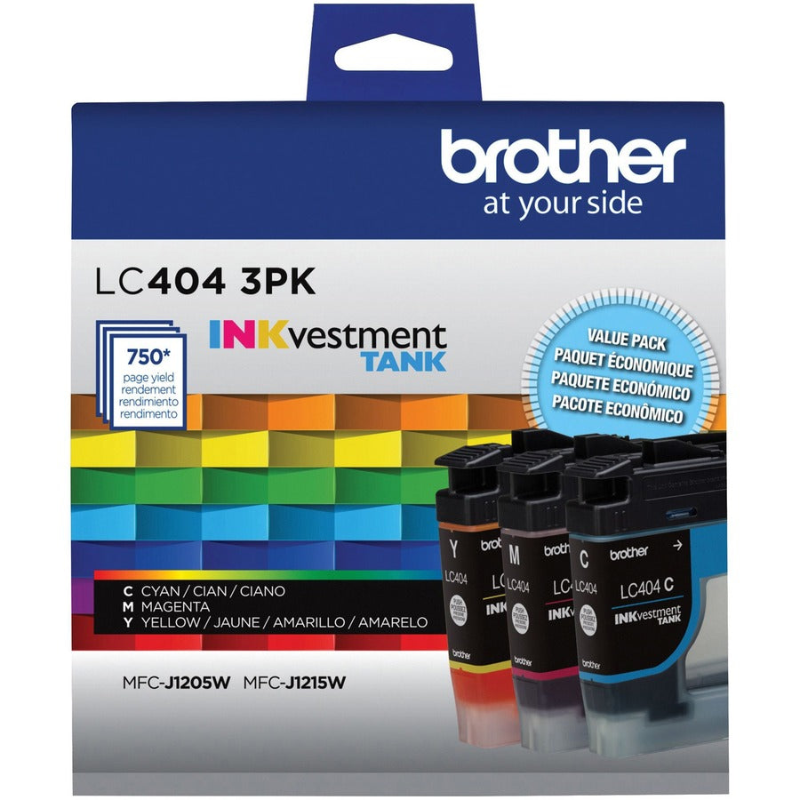 Brother LC4043PKS INKvestment Tank Ink Cartridges - Cyan, Magenta, Yellow