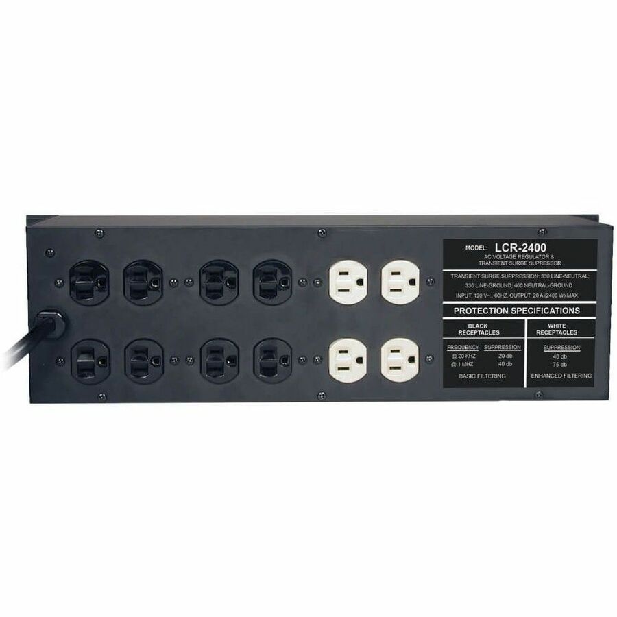 Eaton Tripp Lite Series LCR2400 2400W 3U Rack-Mount Power Conditioner with AVR