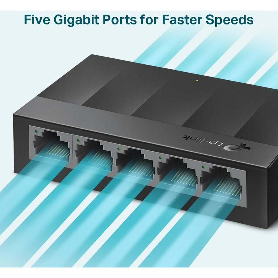 TP-Link LS1005G - Litewave 5 Port Gigabit Ethernet Switch - Unmanaged