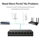TP-Link LS1008G - Litewave 8 Port Gigabit Ethernet Switch - Unmanaged