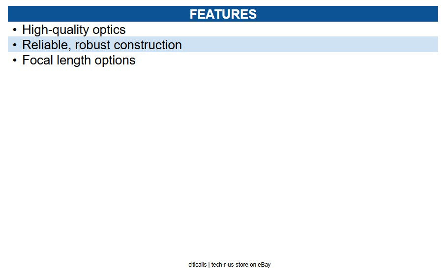 IQSIGHT LVF-5003C-P2713 Varifocal Lens, 3MP, 2.7-13mm, F/1.4, for CS Mount