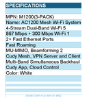 Cudy M1200(3-Pack) AC1200 Wi-Fi Mesh Solution 3-Pack Retail - White