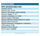 Samsung M425R4GA3BB0-CWM 32 GB 2x16GB DDR5-5600/PC5-44800 CL46 262-Pin SoDIMM