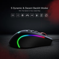 REDRAGON M612 Predator RGB Gaming Mouse, 8000 DPI Wired Optical, 11 Programmable