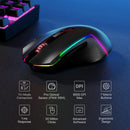 REDRAGON M693 Wireless Bluetooth Gaming Mouse, 8000 DPI, w/ 3-Mode Connection