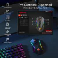 REDRAGON M693 Wireless Bluetooth Gaming Mouse, 8000 DPI, w/ 3-Mode Connection