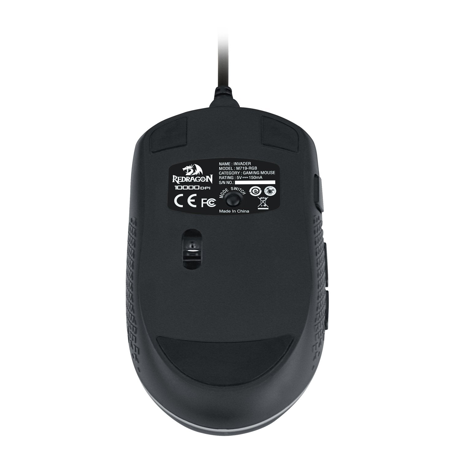 REDRAGON M719 RGB INVADER Wired Optical Gaming Mouse, 7 Programmable Buttons