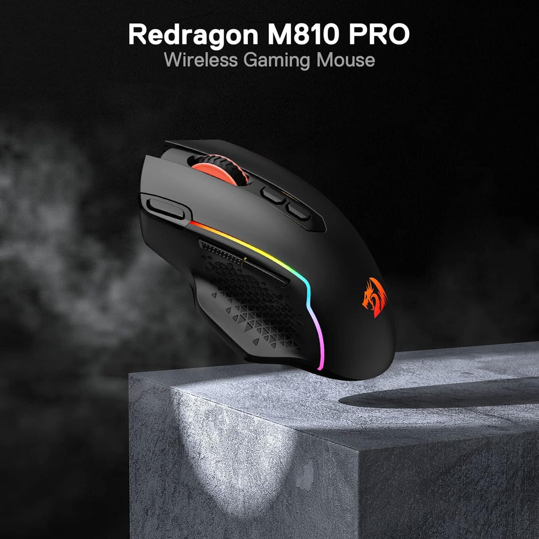 REDRAGON M810 Pro Wireless Gaming Mouse, 10000 DPI Wired/Wireless Gamer Mouse