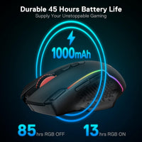 REDRAGON M810 Pro Wireless Gaming Mouse, 10000 DPI Wired/Wireless Gamer Mouse