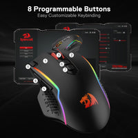 REDRAGON M810 Pro Wireless Gaming Mouse, 10000 DPI Wired/Wireless Gamer Mouse