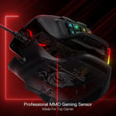 REDRAGON M811 AATROX MMO Gaming Mouse, 15 Programmable Buttons Wired RGB