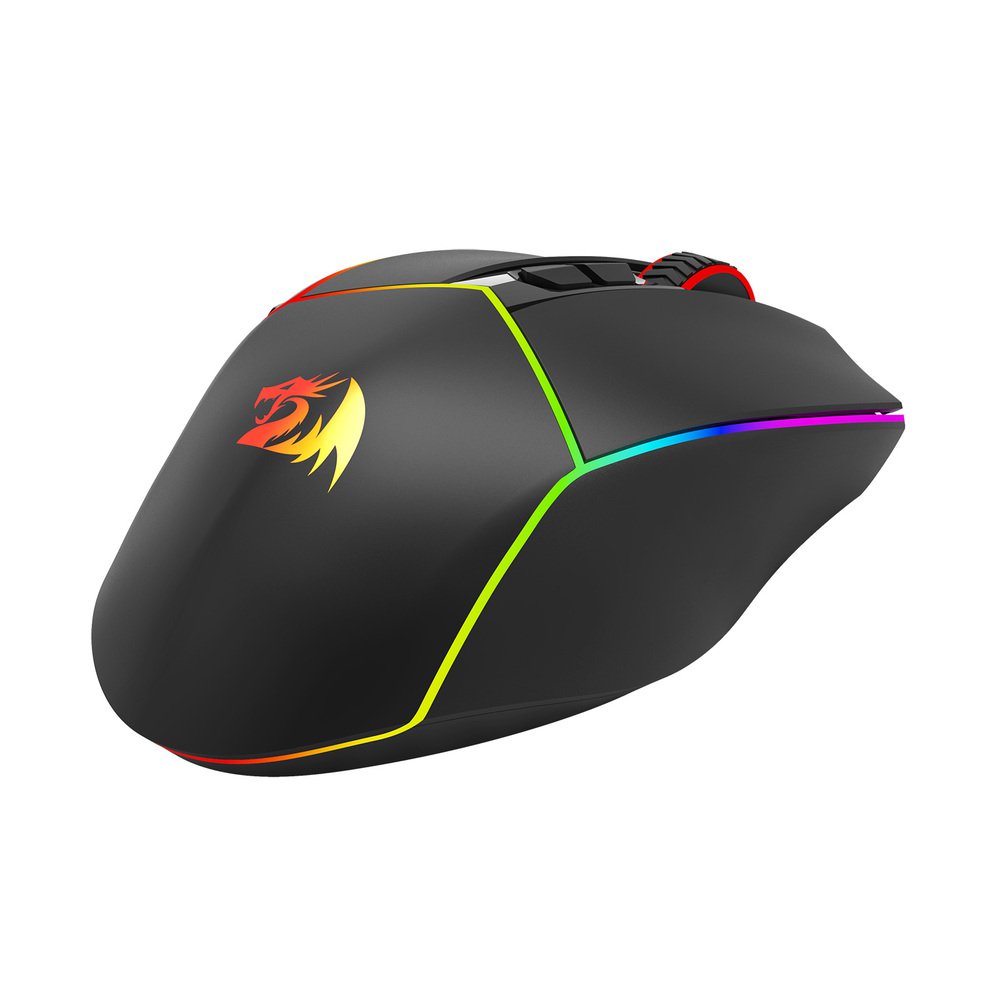 REDRAGON M814 Axe Programmable Wireless Gaming Mouse, with RGB streaming lights