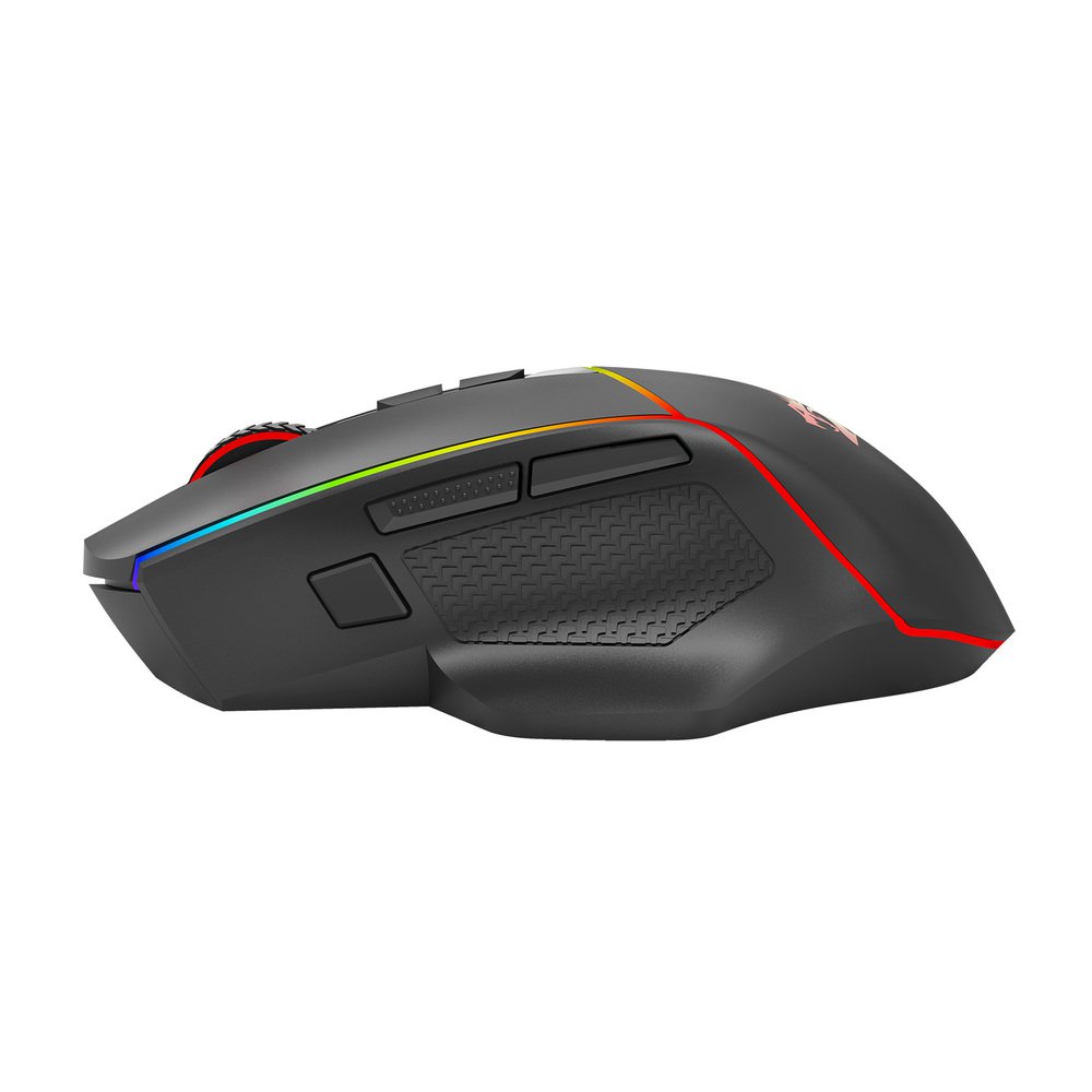 REDRAGON M814 Axe Programmable Wireless Gaming Mouse, with RGB streaming lights