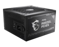 MSI MAGA850GLPCIE5 850 W 80Plus Gold Fully-Modular ATX Power Supply