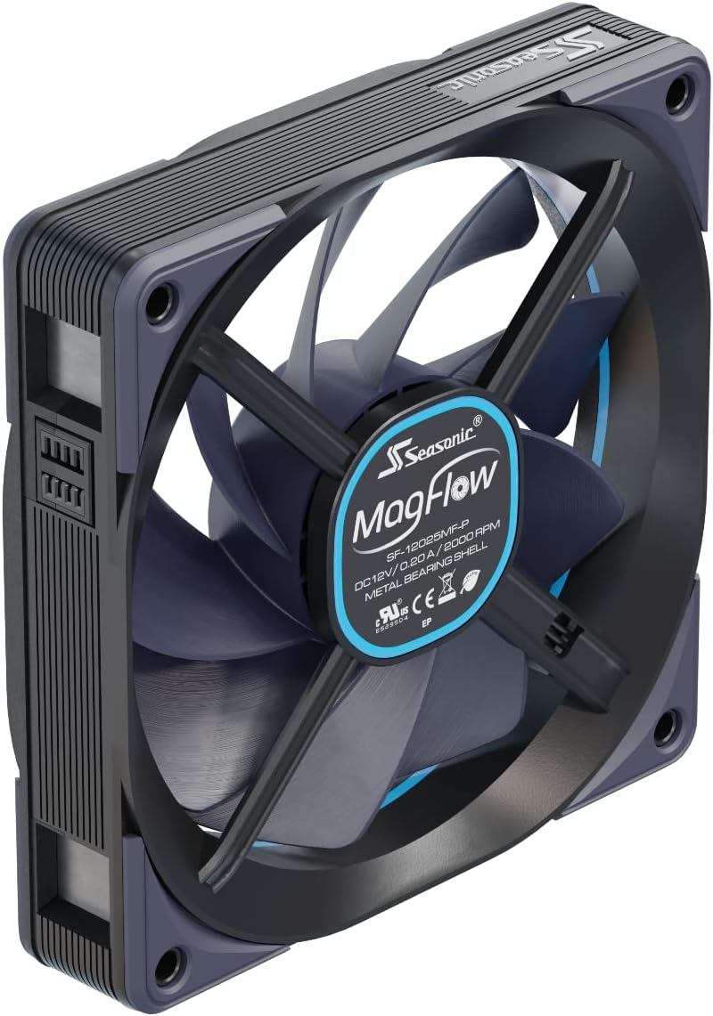 Seasonic MAGFLOW 1-FAN KIT MagFlow 1225 PWM - Case fan - 120 mm - 600-2000 rpm