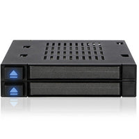 ICY DOCK MB522SP-B 2x2.5 SAS SATA HDD SSD FlexiDock for External 3.5 Bay RTL