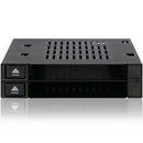 ICY DOCK MB522SP-B 2x2.5 SAS SATA HDD SSD FlexiDock for External 3.5 Bay RTL