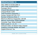 Supermicro MBD-X11SCM-LN8F-O Intel C246 H4 LGA1151 Server 4x DDR4 6x SATA G-Eth