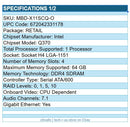 Supermicro MBD-X11SCQ-O Intel Q370 H4 LGA1151 Desktop 4x DDR4 6x SATA RAID G-ETH