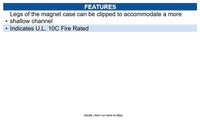 GRI MC-180-W 10 PACK Magnet Door Channel Mag Only 10 Pack