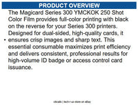 Code MC250YMCKOK/2 Magicard Series 300 250 Shot Color Film