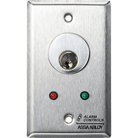 HES MCK-6-2 MCK Series Mortise Cylinder Key Switch Station, SPDT Alternate