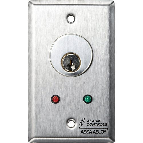 HES MCK-6-2 MCK Series Mortise Cylinder Key Switch Station, SPDT Alternate
