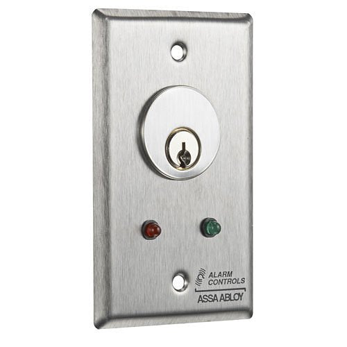 HES MCK-6-4 MCK Series Mortise Cylinder Key Switch Station, DPDT Alternate