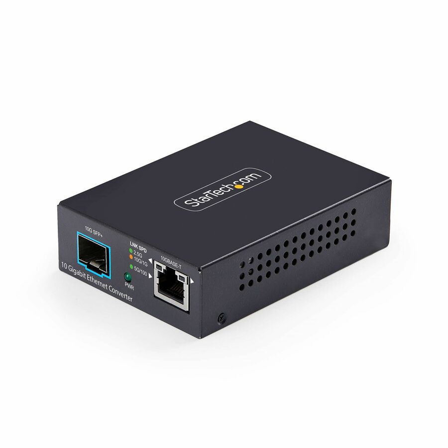 StarTech MCM10G6SSFP 10GbE Multi-Gigabit Open SFP+ Fiber Media Converter