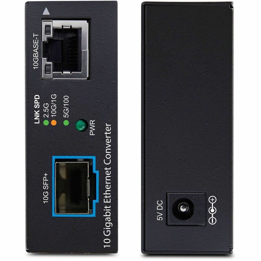 StarTech MCM10G6SSFP 10GbE Multi-Gigabit Open SFP+ Fiber Media Converter