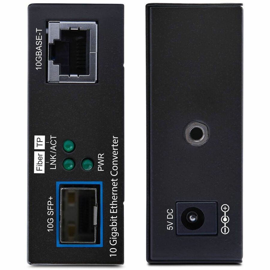 StarTech MCM10GSFP2 10GbE Multi-Gigabit SFP+ Fiber Media Converter