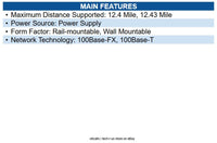 Transition Networks M/E-ISW-FX-02(MMLC) Hardened Mini Fast Ethernet Media