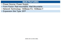 Transition Networks M/E-ISW-FX-02(SFP) Hardened Mini Fast Ethernet Media Convert