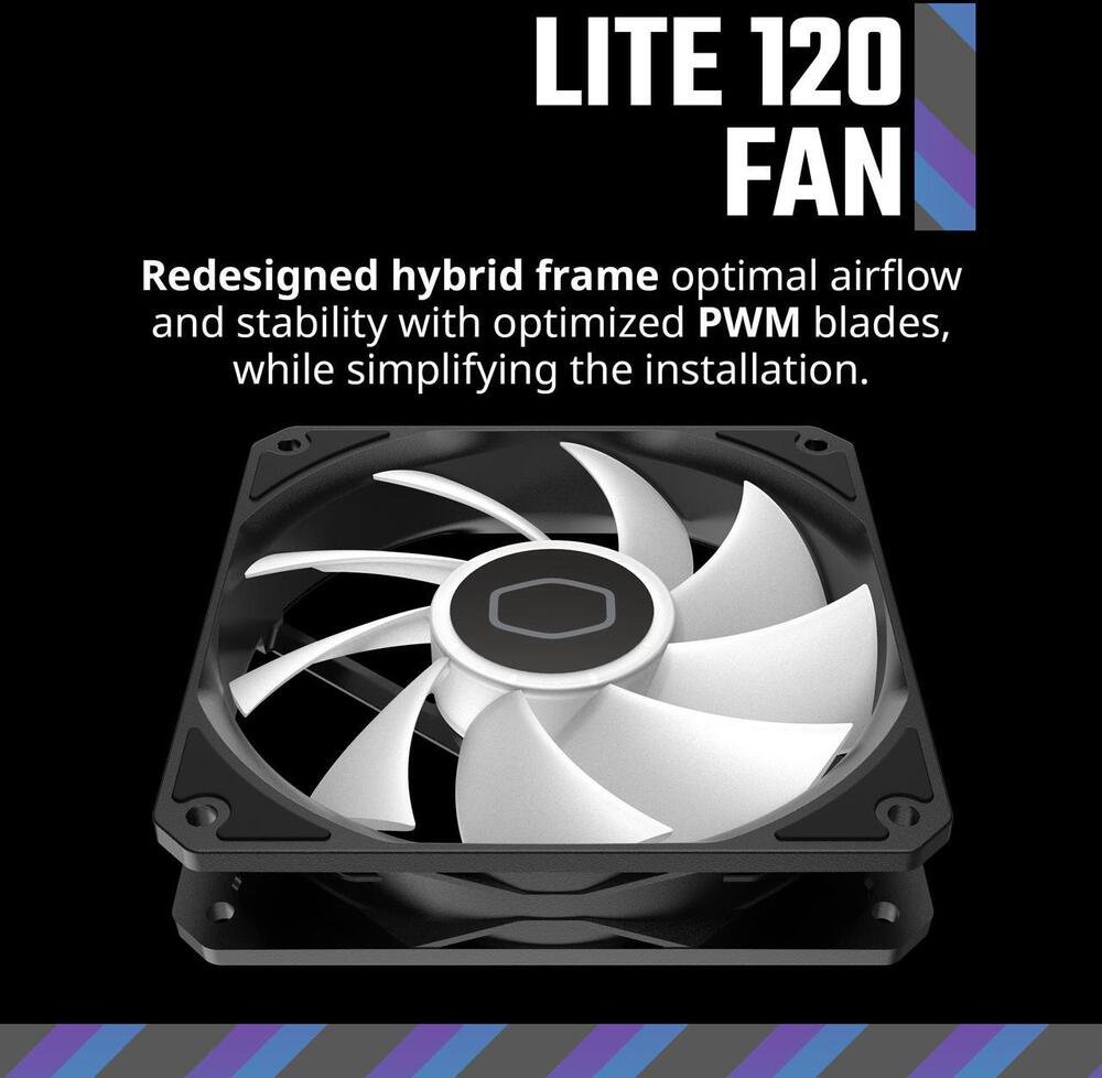 Cooler Master MFW-B2DN-17NPA-R1 MF120 Lite Liquid Air Cooler 120mm ARGB 1750rpm