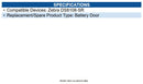 Zebra MISC-BC0081-04 Battery Door for Barcode Scanner