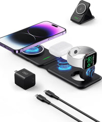 INIU MLO-I222 3 in 1 Wireless Charger for Apple Multiple Devices, Magnetic