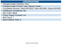 Zebra MNT-MC93-FLCH-01 MC93 UN-POWERED FORK LIFT MOUNT