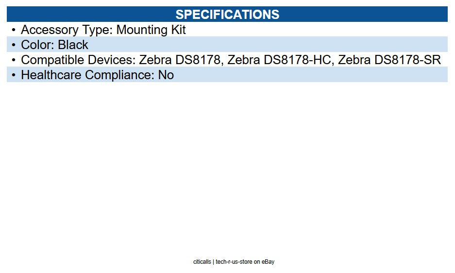 Zebra MNT-RAM-INDSC Vehicle Mount for Scanner Black - Marine-grade Aluminum