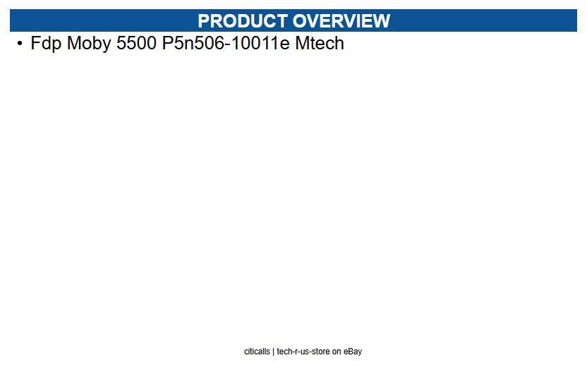 Ingenico MOBY55-USSCN17A FDP MOBY 5500 P5N506-10011E MTECH