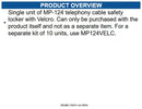 AudioCodes MP124VELC-SINGLE Single telephony cable safety locker
