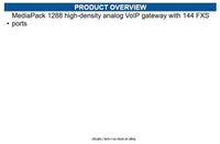 AudioCodes MP1288-144S-2AC MediaPack 1288 high-density analog VoIP gateway
