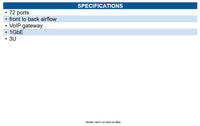 AudioCodes MP1288-72S-2AC MediaPack 1288 high-density analog VoIP gateway