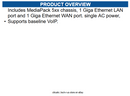 AudioCodes MP508/4O/SIP MediaPack MP-508 VoIP Gateway 2 x RJ-45 - 8 x FXS