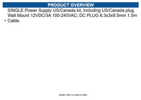AudioCodes MP5XX-PS-3A-US-SINGLE POWER SUPPLY US CANADA KIT/PLUG SINGLE
