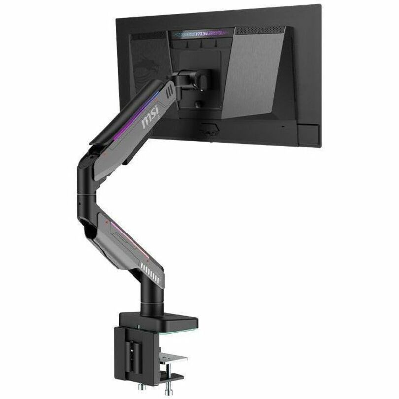 MSI MPGMT201RV2 Mounting Arm for Monitor, Display - Matte Black, Painted Gray